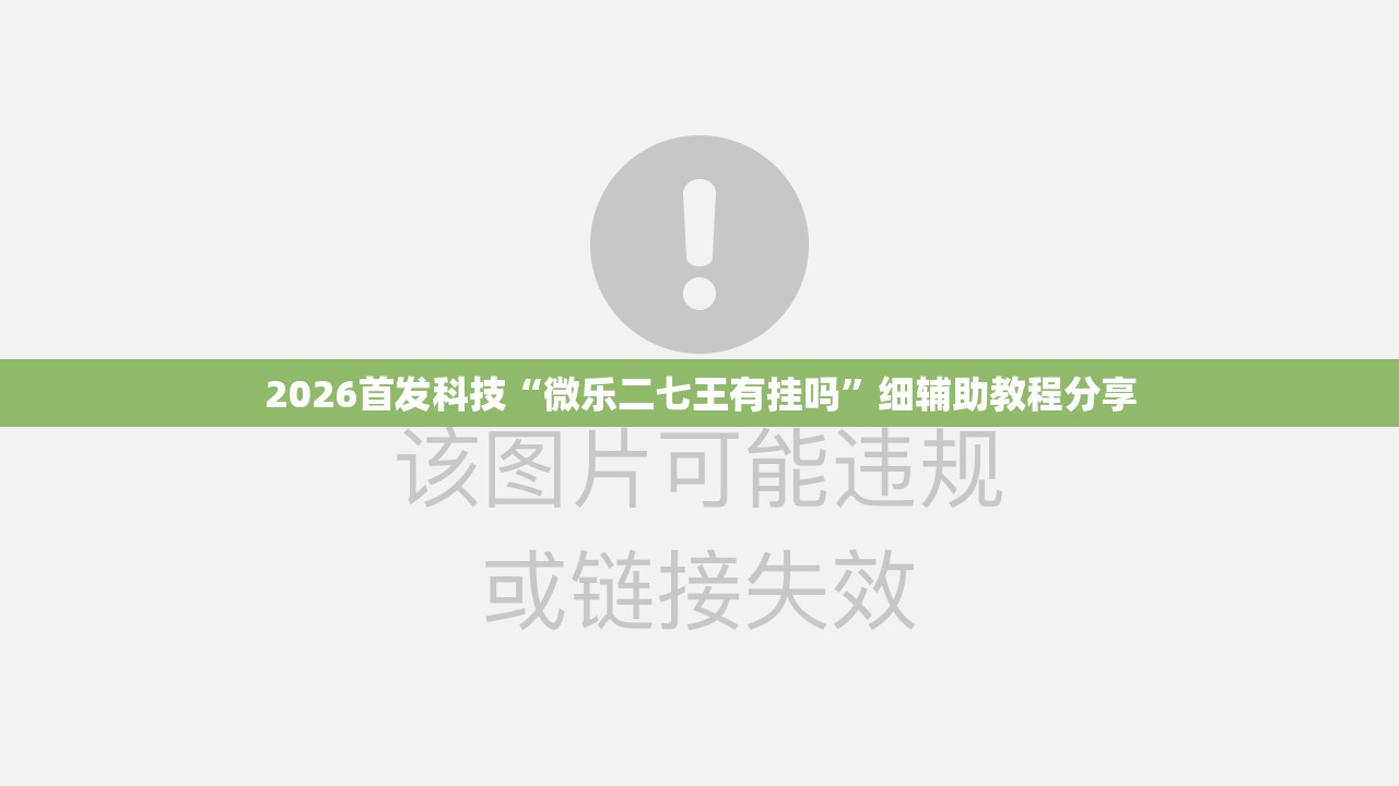 2026首发科技“微乐二七王有挂吗”细辅助教程分享
