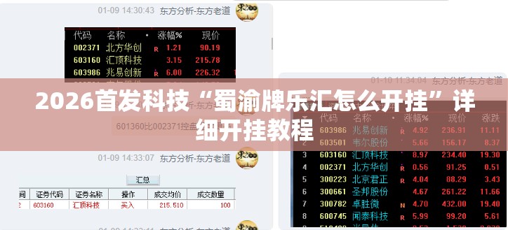 2026首发科技“蜀渝牌乐汇怎么开挂”详细开挂教程