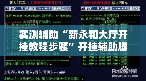 实测辅助“新永和大厅开挂教程步骤”开挂辅助脚本+详细开挂安装教程