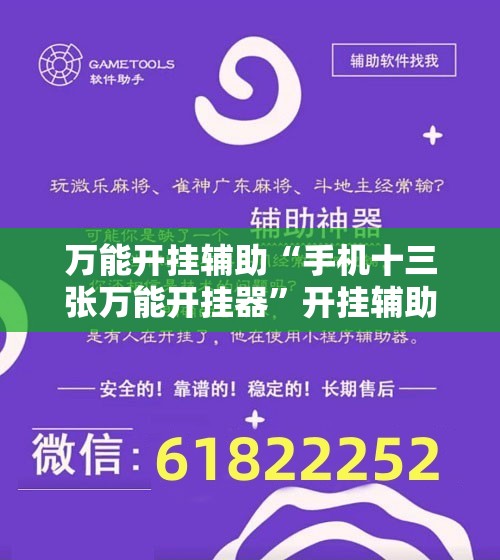 万能开挂辅助“手机十三张万能开挂器”开挂辅助脚本+详细开挂安装教程