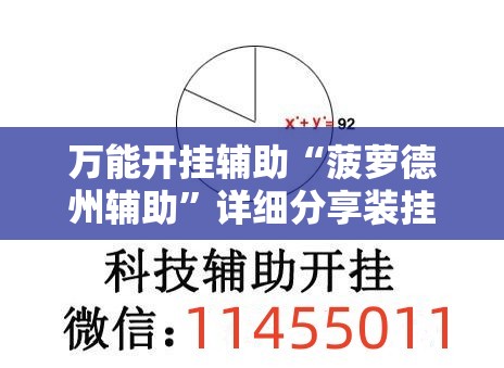 万能开挂辅助“菠萝德州辅助”详细分享装挂步骤