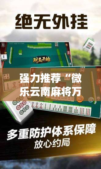 强力推荐“微乐云南麻将万能开挂器”(辅助神器)开挂详细教程
