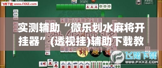 实测辅助“微乐划水麻将开挂器”(透视挂)辅助下载教程