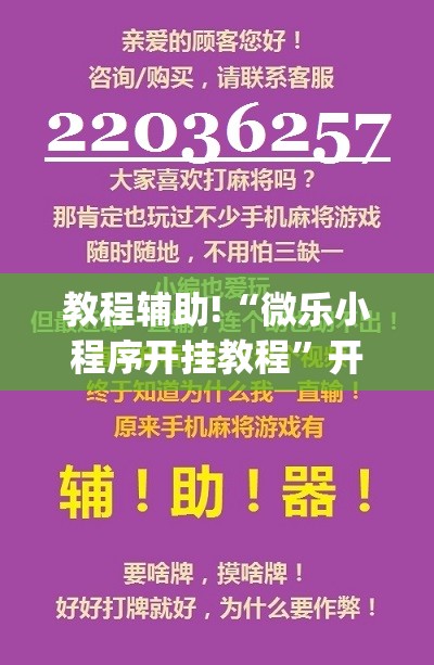 教程辅助!“微乐小程序开挂教程”开挂(透视)辅助教程