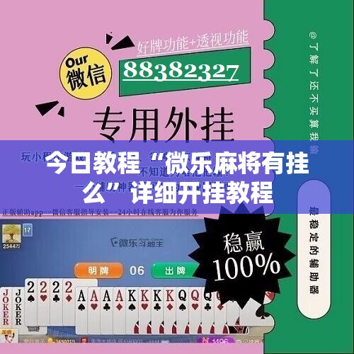今日教程“微乐麻将有挂么”详细开挂教程