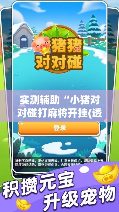 实测辅助“小猪对对碰打麻将开挂(透视)”开挂辅助脚本+详细开挂安装教程