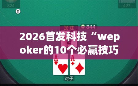 2026首发科技“wepoker的10个必赢技巧”开挂辅助脚本+详细开挂安装教程