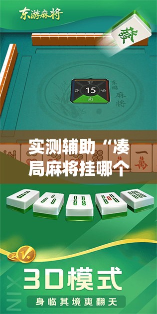 实测辅助“凑局麻将挂哪个软件最厉害”开挂(透视)辅助神器