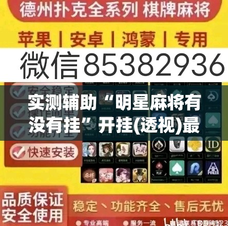 实测辅助“明星麻将有没有挂”开挂(透视)最新辅助详细