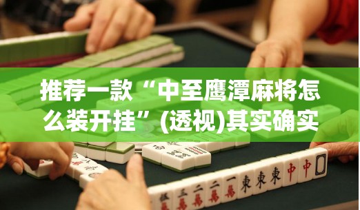 推荐一款“中至鹰潭麻将怎么装开挂”(透视)其实确实有挂