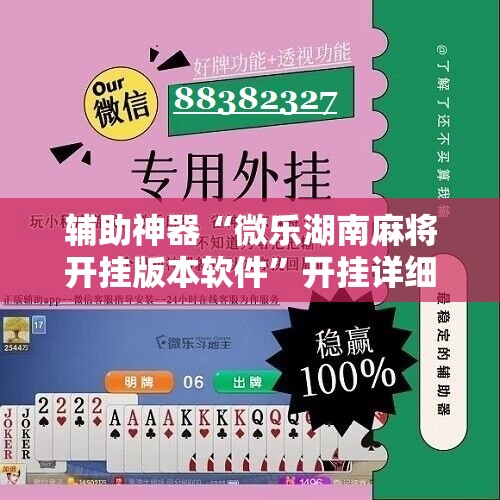 辅助神器“微乐湖南麻将开挂版本软件	”开挂详细教程
