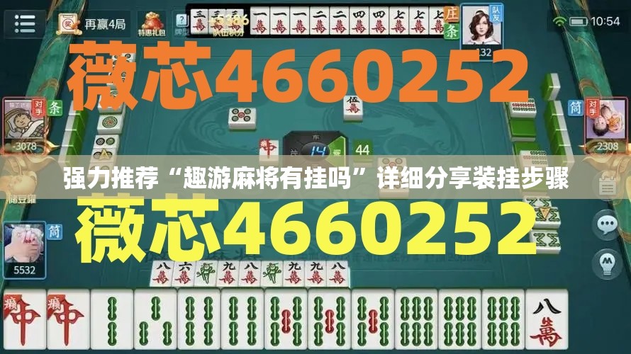强力推荐“趣游麻将有挂吗”详细分享装挂步骤