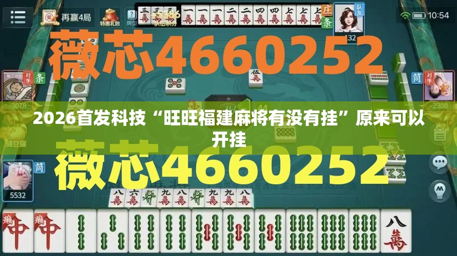 2026首发科技“旺旺福建麻将有没有挂”原来可以开挂