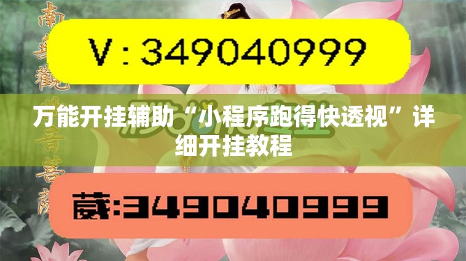 万能开挂辅助“小程序跑得快透视”详细开挂教程