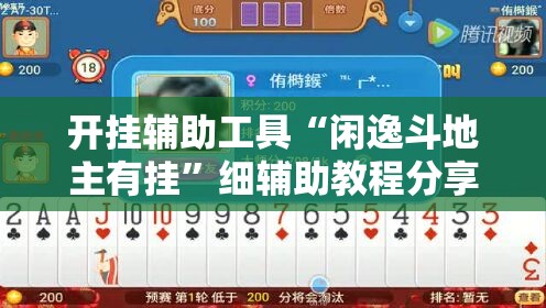 开挂辅助工具“闲逸斗地主有挂	”细辅助教程分享
