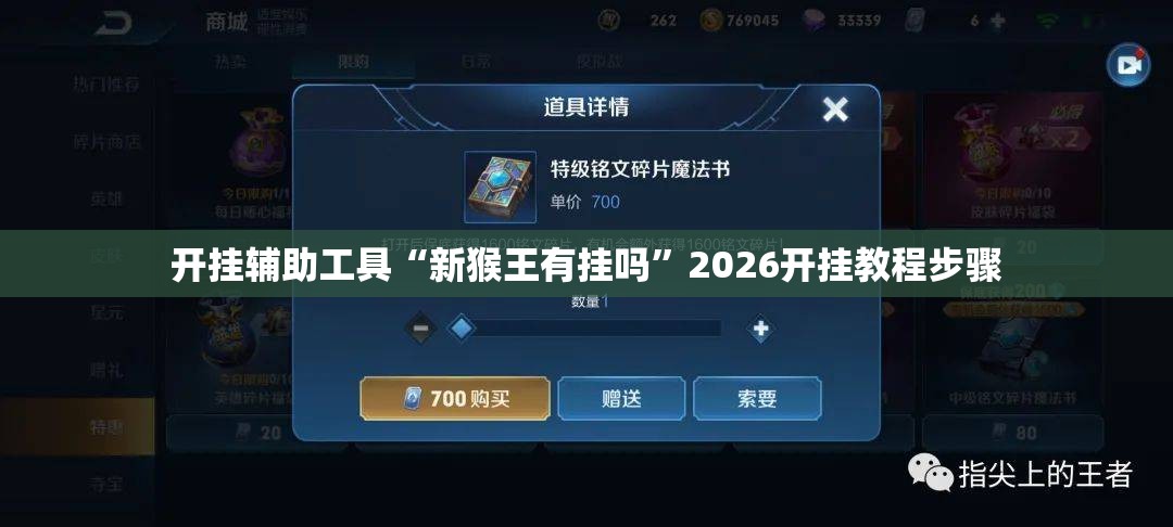 开挂辅助工具“新猴王有挂吗”2026开挂教程步骤