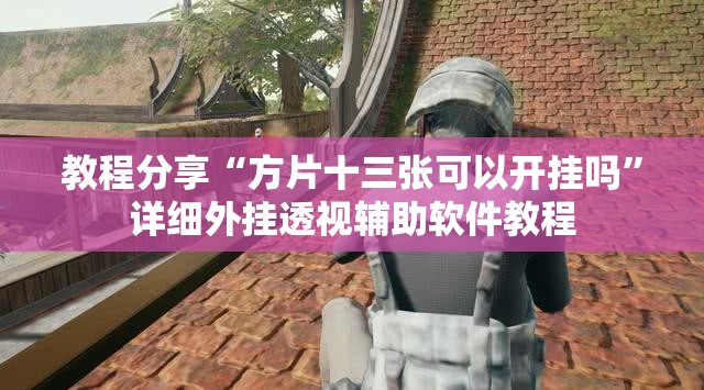 教程分享“方片十三张可以开挂吗”详细外挂透视辅助软件教程