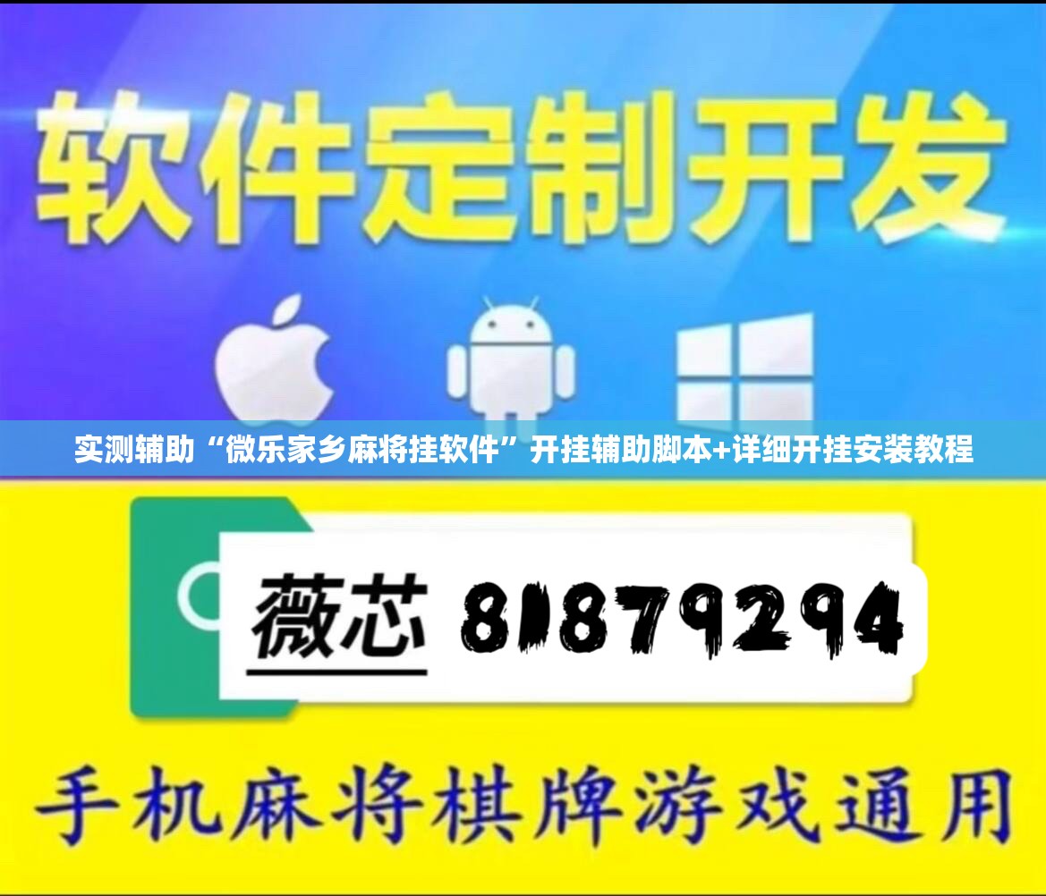 实测辅助“微乐家乡麻将挂软件”开挂辅助脚本+详细开挂安装教程