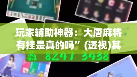 玩家辅助神器：大唐麻将有挂是真的吗”(透视)其实确实有挂
