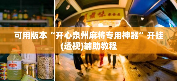 可用版本“开心泉州麻将专用神器”开挂(透视)辅助教程