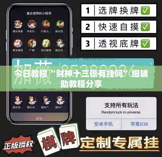 今日教程“财神十三张有挂吗”细辅助教程分享