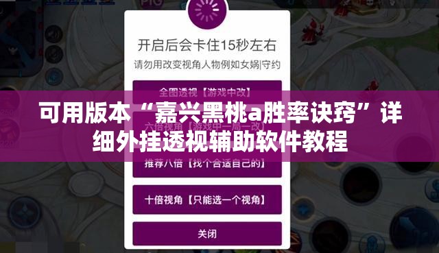 可用版本“嘉兴黑桃a胜率诀窍”详细外挂透视辅助软件教程
