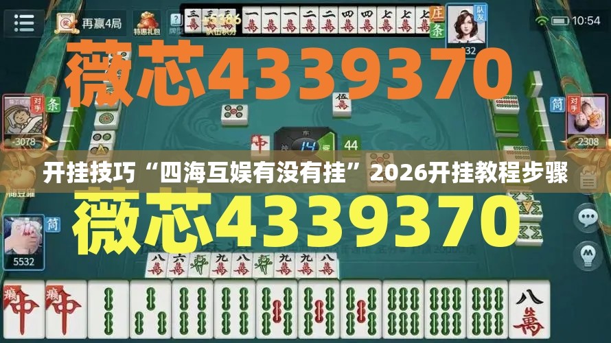 开挂技巧“四海互娱有没有挂”2026开挂教程步骤
