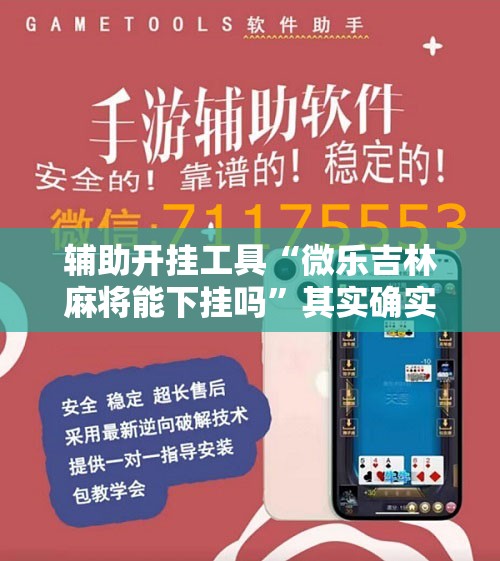 辅助开挂工具“微乐吉林麻将能下挂吗”其实确实有挂