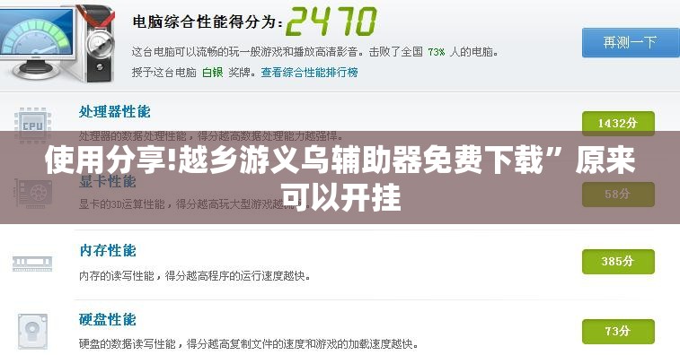 使用分享!越乡游义乌辅助器免费下载”原来可以开挂