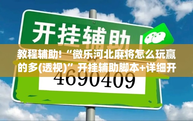 教程辅助!“微乐河北麻将怎么玩赢的多(透视)”开挂辅助脚本+详细开挂安装教程