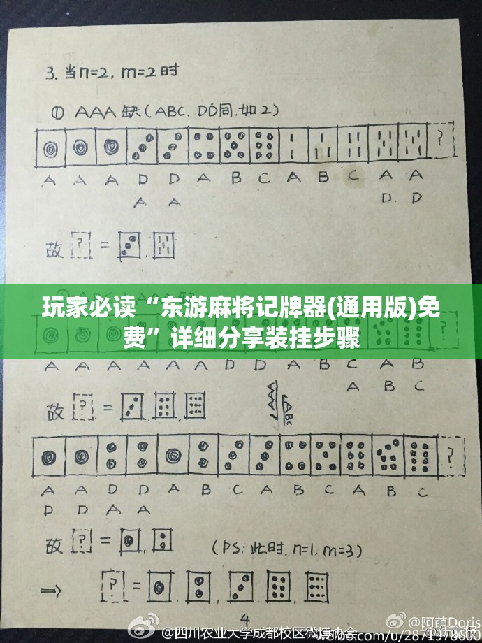 玩家必读“东游麻将记牌器(通用版)免费	”详细分享装挂步骤