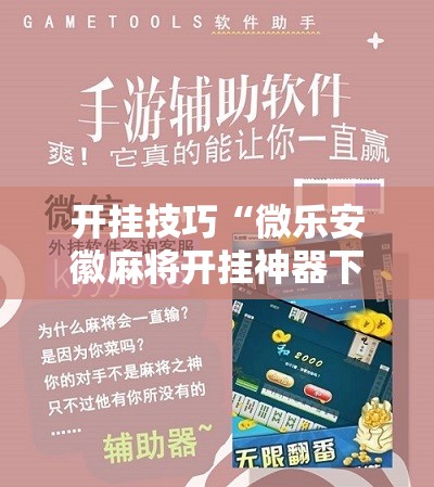开挂技巧“微乐安徽麻将开挂神器下载”细辅助教程分享