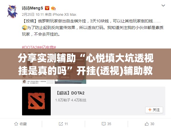 分享实测辅助“心悦填大坑透视挂是真的吗”开挂(透视)辅助教程
