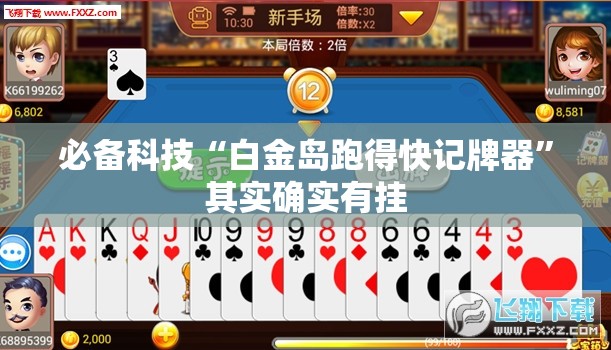 必备科技“白金岛跑得快记牌器”其实确实有挂
