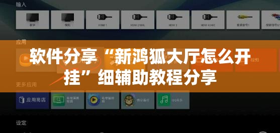 软件分享“新鸿狐大厅怎么开挂”细辅助教程分享