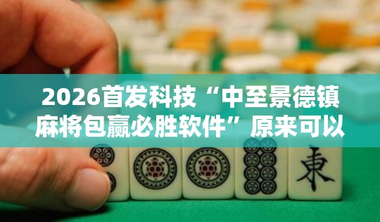 2026首发科技“中至景德镇麻将包赢必胜软件	”原来可以开挂