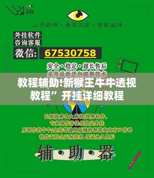 教程辅助!新猴王牛牛透视教程	”开挂详细教程