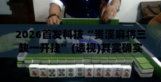 2026首发科技“贵溪麻将三缺一开挂	”(透视)其实确实有挂