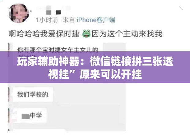 玩家辅助神器：微信链接拼三张透视挂	”原来可以开挂