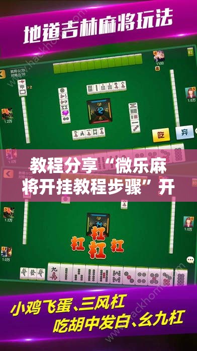 教程分享“微乐麻将开挂教程步骤”开挂详细教程