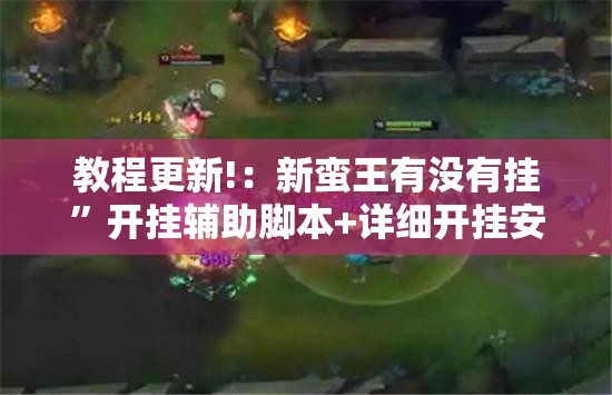 教程更新!：新蛮王有没有挂	”开挂辅助脚本+详细开挂安装教程