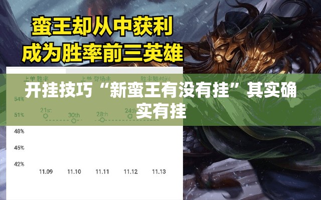 开挂技巧“新蛮王有没有挂”其实确实有挂