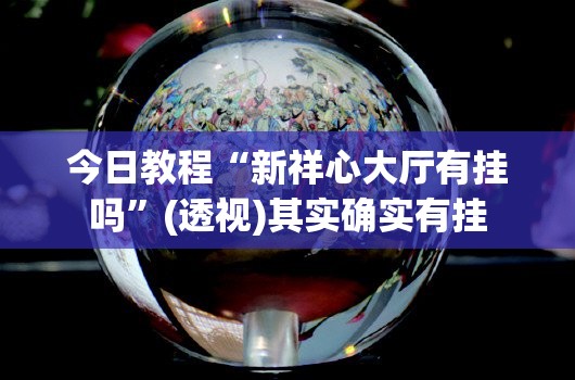 今日教程“新祥心大厅有挂吗”(透视)其实确实有挂