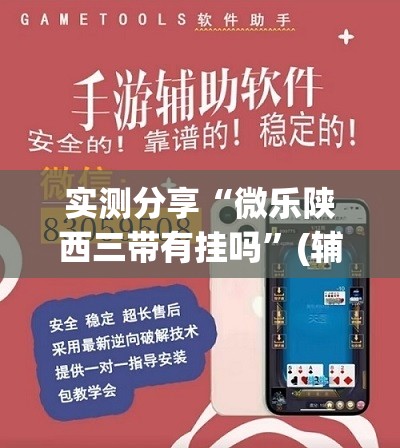 实测分享“微乐陕西三带有挂吗	”(辅助神器)开挂详细教程
