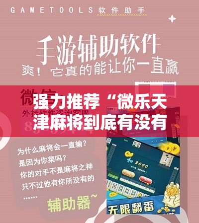 强力推荐“微乐天津麻将到底有没有挂”细辅助教程分享