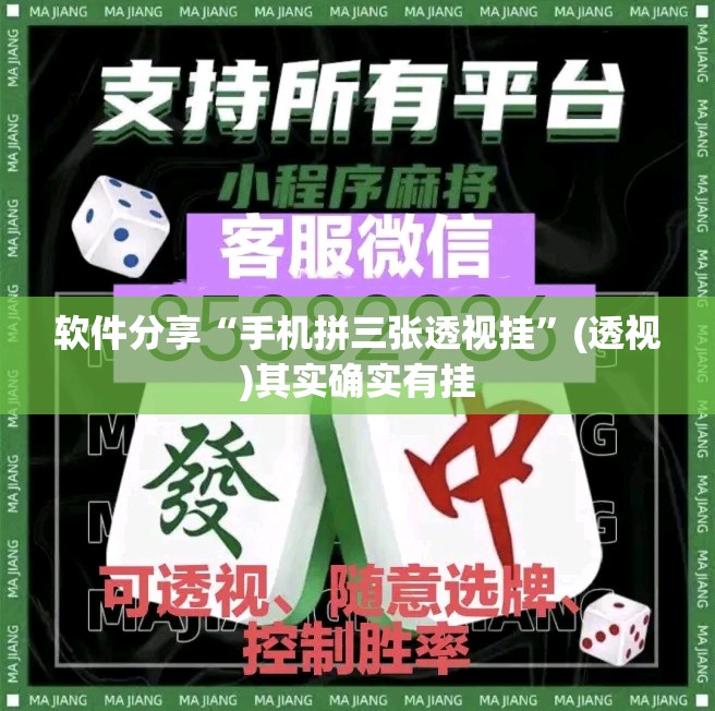 软件分享“手机拼三张透视挂	”(透视)其实确实有挂