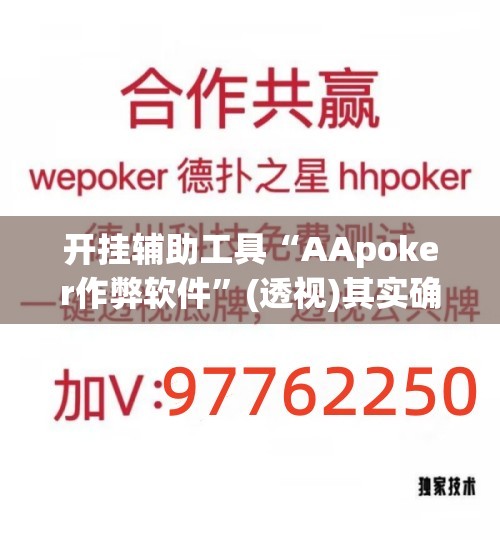 开挂辅助工具“AApoker作弊软件”(透视)其实确实有挂