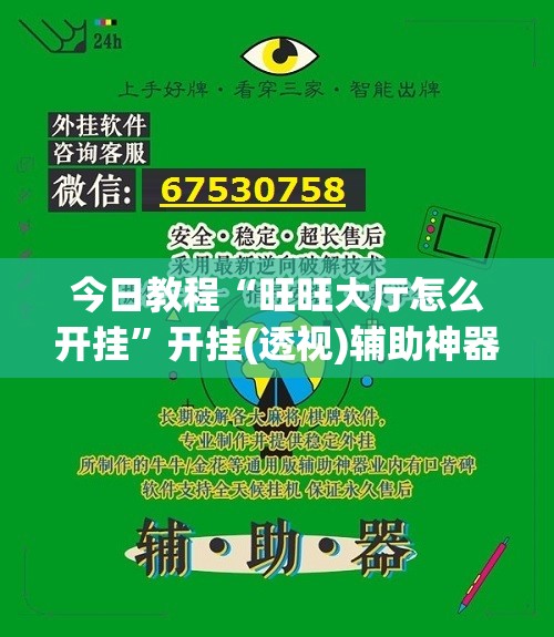 今日教程“旺旺大厅怎么开挂”开挂(透视)辅助神器