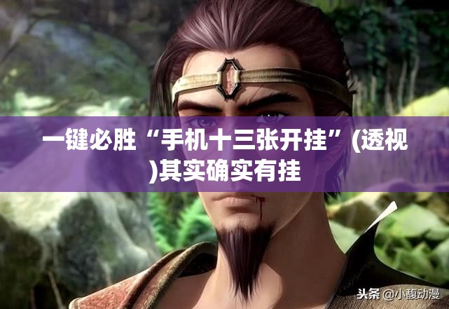 一键必胜“手机十三张开挂”(透视)其实确实有挂