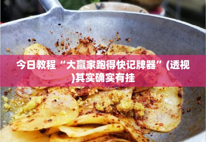 今日教程“大赢家跑得快记牌器”(透视)其实确实有挂